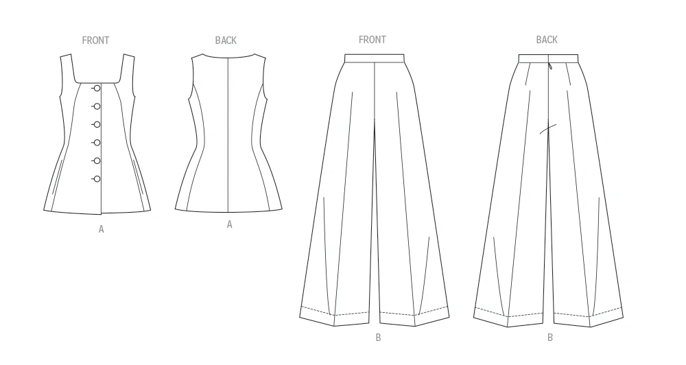 Butterick Sewing Pattern Misses' and Women's Top and Pants (PDF) 11 Butterick Sewing Pattern Misses' and Women's Top and Pants (PDF)