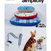 Simplicity Sewing Pattern Dog Beds, Leash with Case, Harness Vest and Coat