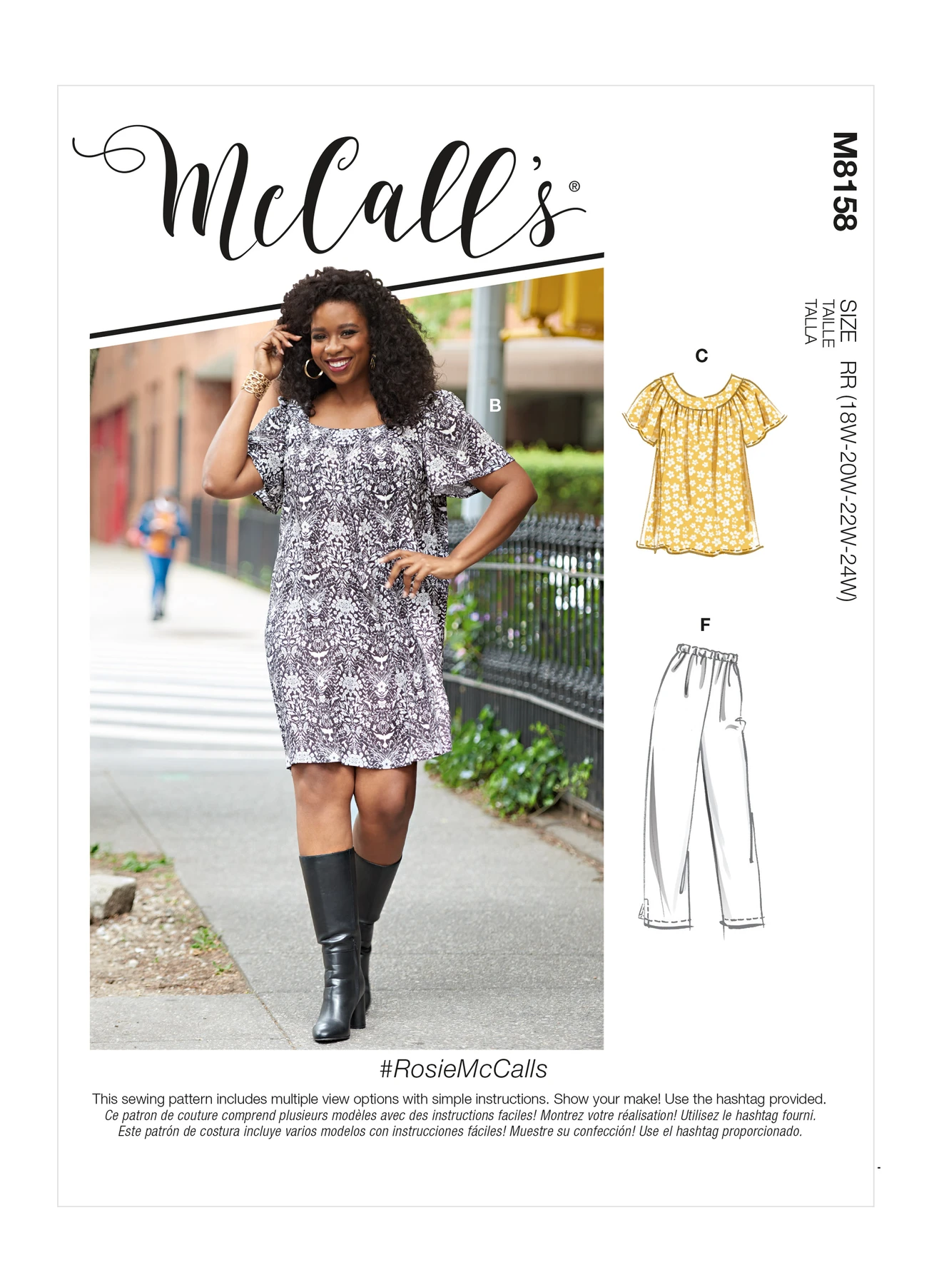 McCall's Sewing Pattern #RosieMcCalls - Women's Tops, Dresses, Shorts & Capri Pants 1 McCall's Sewing Pattern #RosieMcCalls - Women's Tops, Dresses, Shorts & Capri Pants