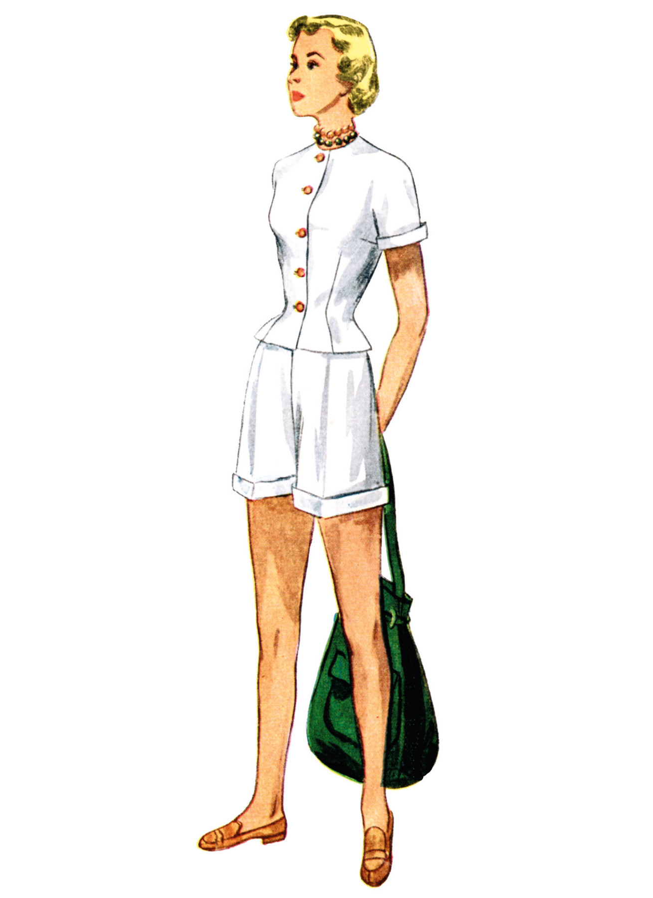 Simplicity Sewing Pattern 1940s Misses' Jacket, Bra and Shorts (PDF) 2 Simplicity Sewing Pattern 1940s Misses' Jacket, Bra and Shorts (PDF)