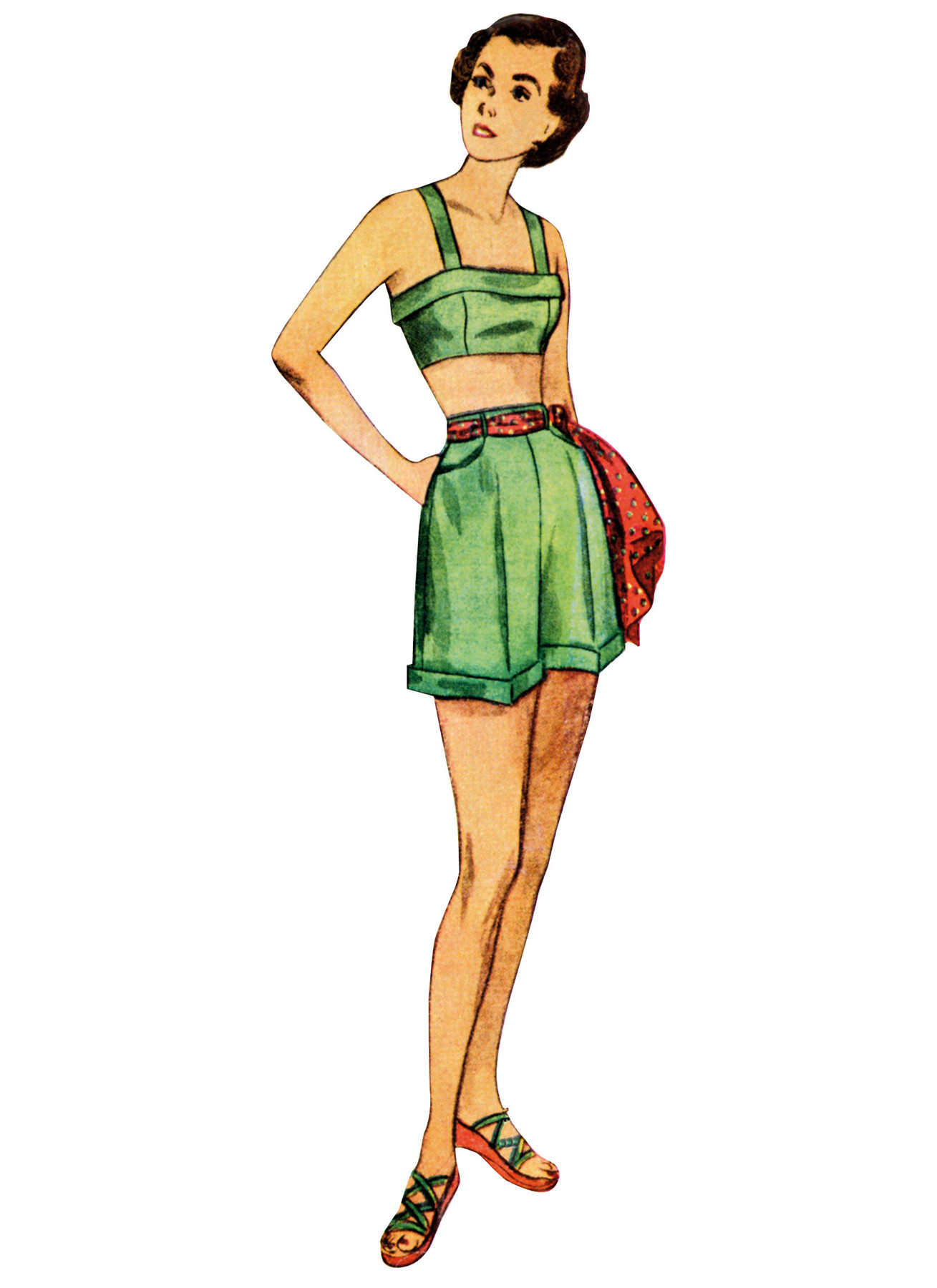 Simplicity Sewing Pattern 1940s Misses' Jacket, Bra and Shorts (PDF) 3 Simplicity Sewing Pattern 1940s Misses' Jacket, Bra and Shorts (PDF)
