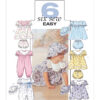 Butterick Sewing Pattern Infants' Puff Sleeve Dresses, Panties, Jumpsuit and Hat