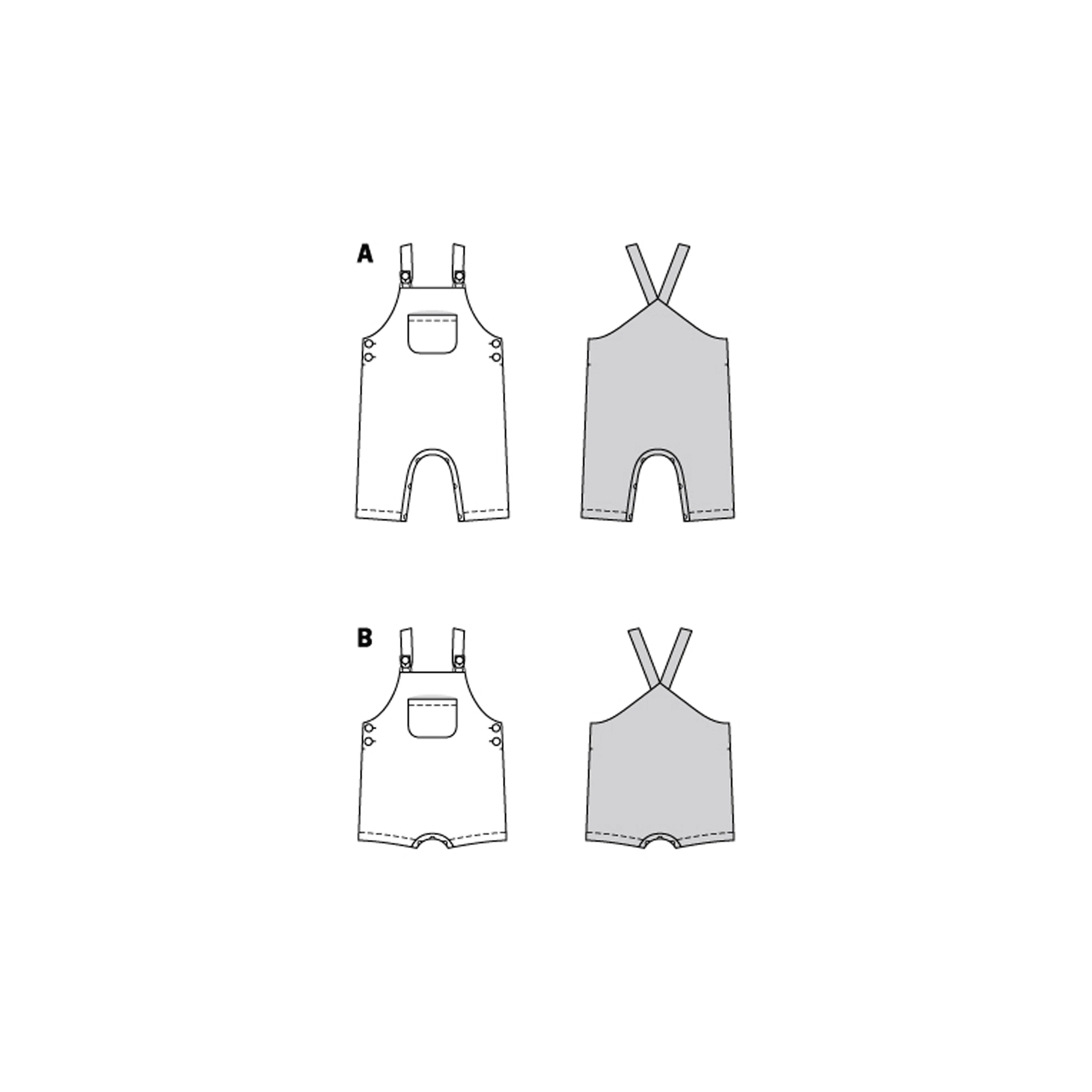 Burda Style Sewing Pattern Babies' Bibbed Trousers or Pants Äö?Ñ?¨ Overalls with Straps 5 Burda Style Sewing Pattern Babies' Bibbed Trousers or Pants Äö?Ñ?¨ Overalls with Straps