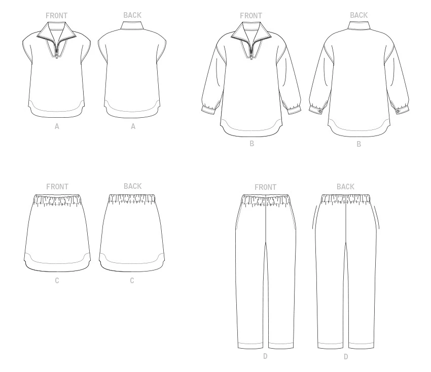Vogue Patterns Misses' Top, Skirt and Pants 7 Vogue Patterns Misses' Top, Skirt and Pants