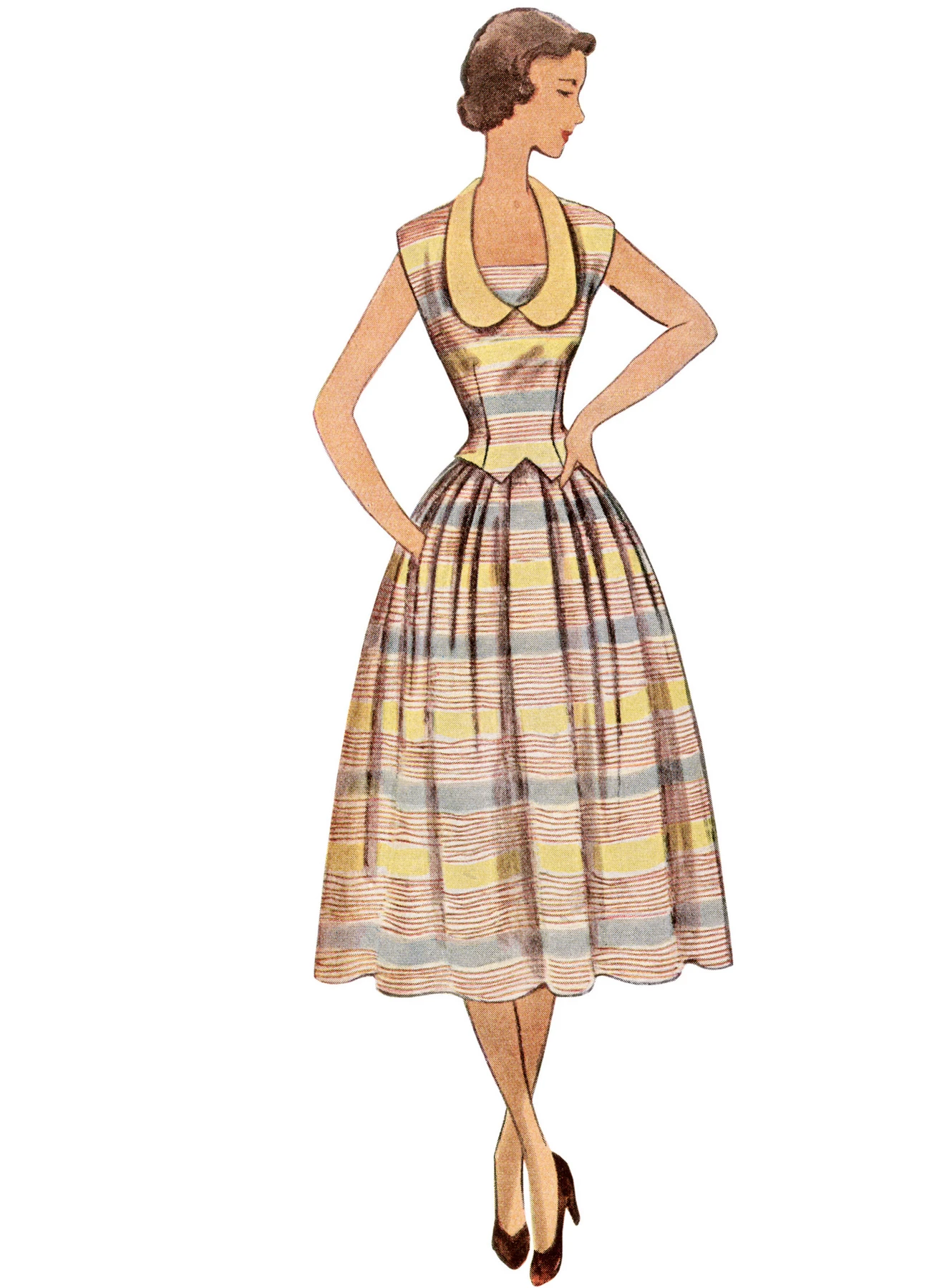 Simplicity Sewing Pattern 1950s Misses' Vintage Two-Piece Dresses 2 Simplicity Sewing Pattern 1950s Misses' Vintage Two-Piece Dresses