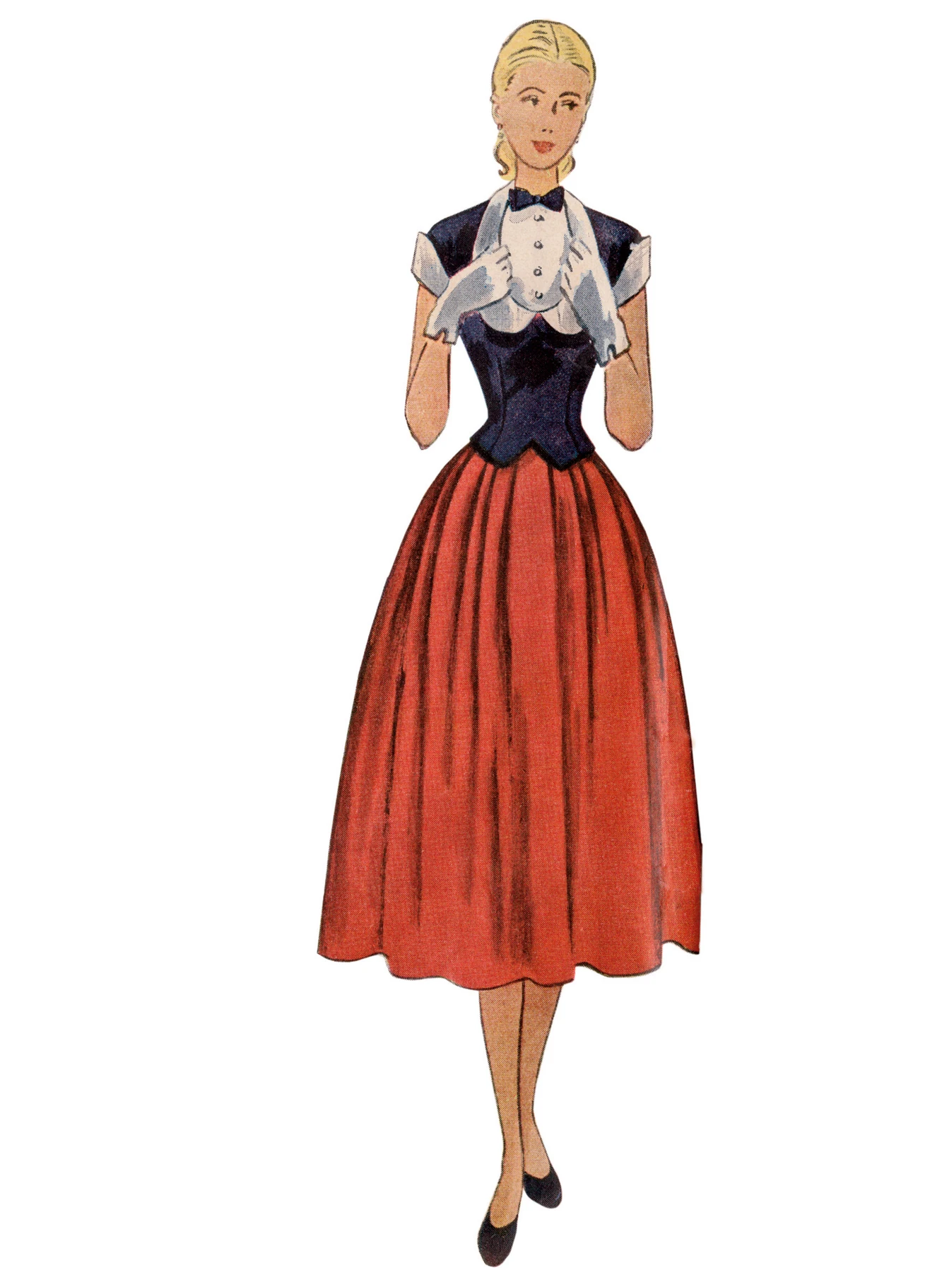 Simplicity Sewing Pattern 1950s Misses' Vintage Two-Piece Dresses 3 Simplicity Sewing Pattern 1950s Misses' Vintage Two-Piece Dresses