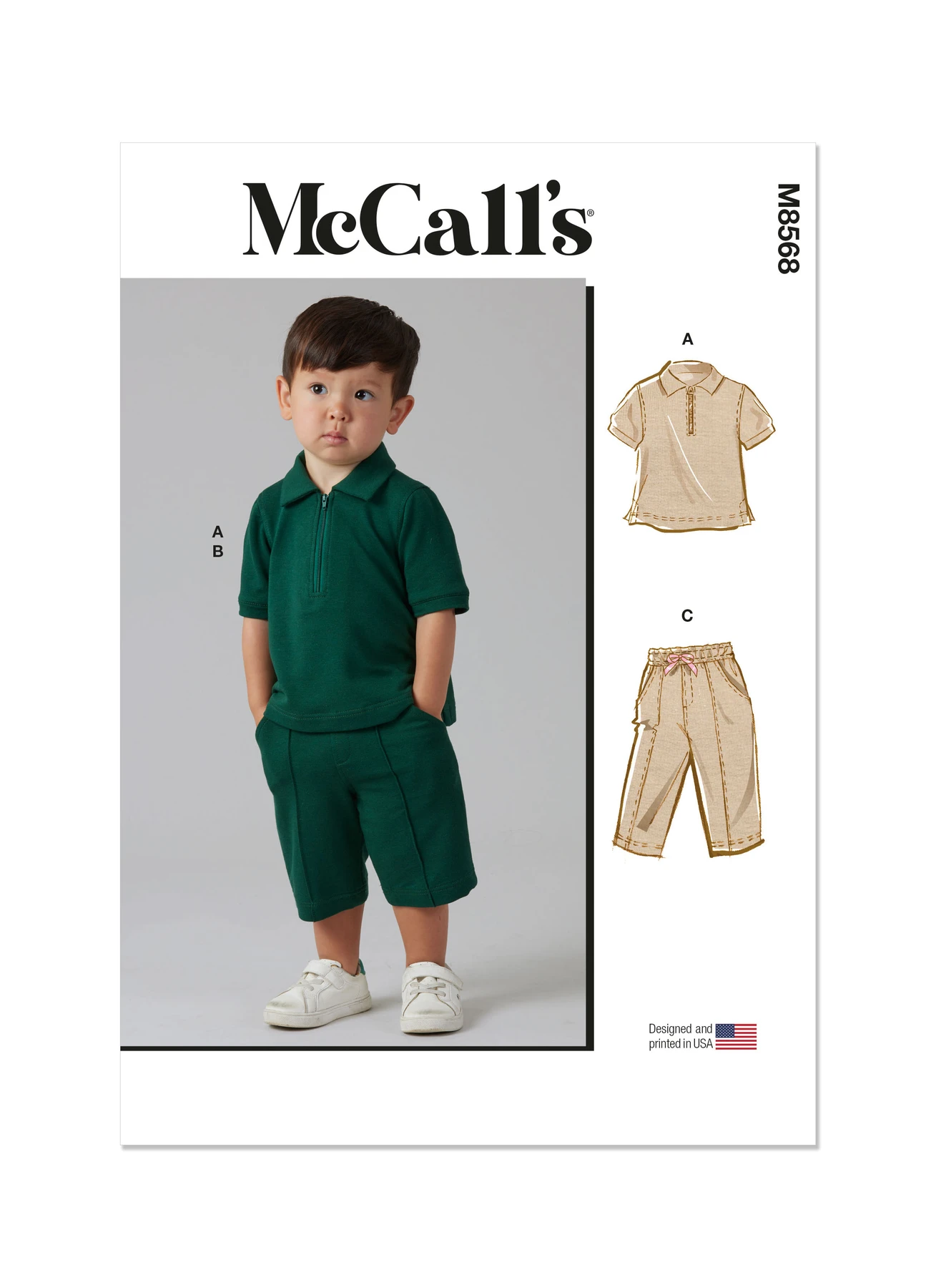 McCall's Sewing Pattern Toddlers' Top, Shorts and Pants (PDF) 1 McCall's Sewing Pattern Toddlers' Top, Shorts and Pants (PDF)