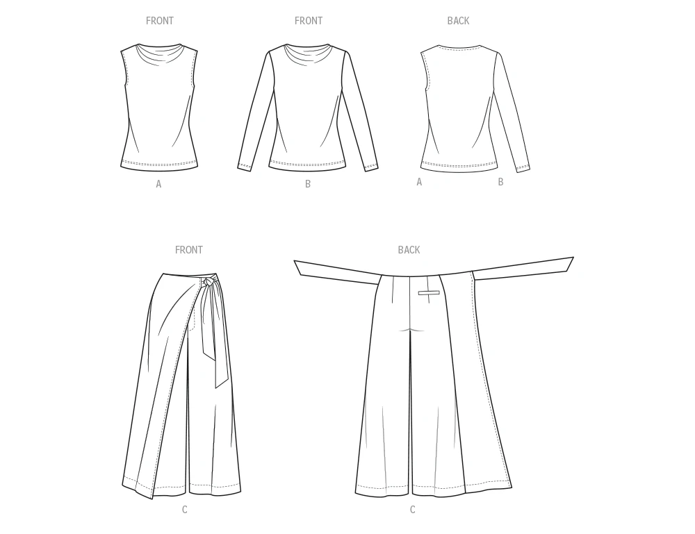 Know Me Sewing Pattern Misses' Trouser and Knit Top with Sleeve Variations by Sew Bake Make (PDF) 8 Know Me Sewing Pattern Misses' Trouser and Knit Top with Sleeve Variations by Sew Bake Make (PDF)