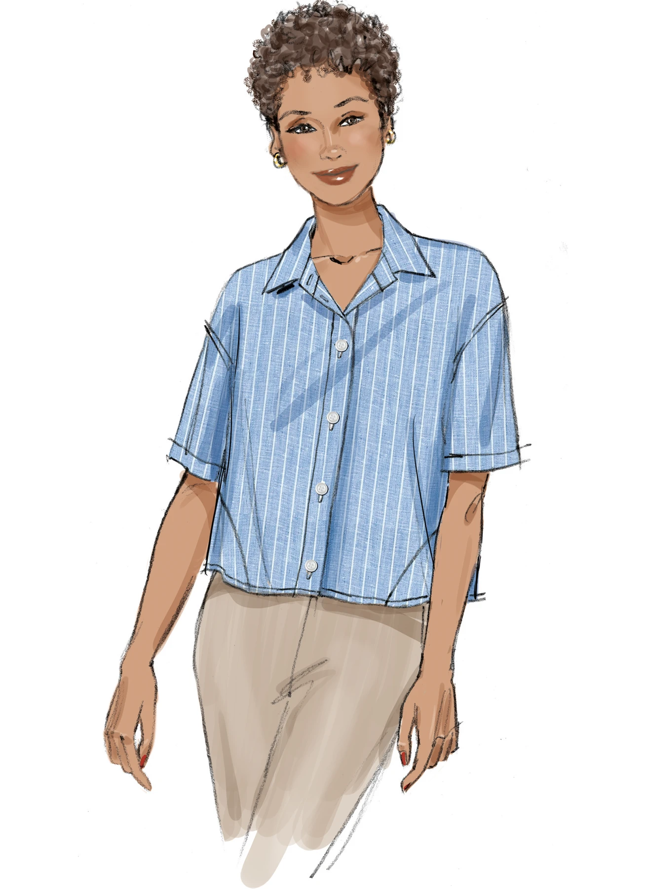 Butterick Sewing Pattern Misses' Shirts 3 Butterick Sewing Pattern Misses' Shirts