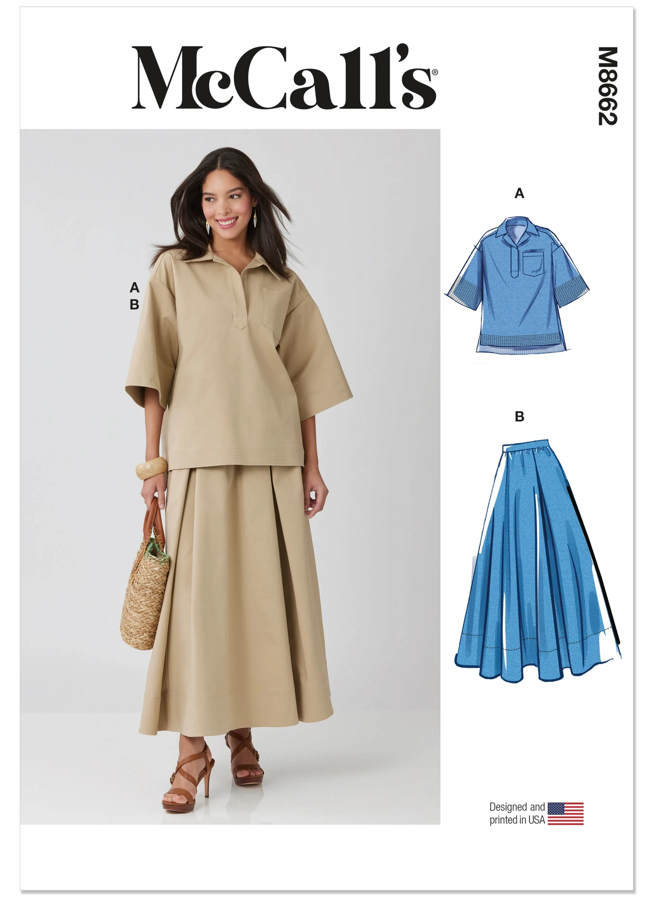 McCall's Sewing Pattern Misses' Top and Skirt 1 McCall's Sewing Pattern Misses' Top and Skirt