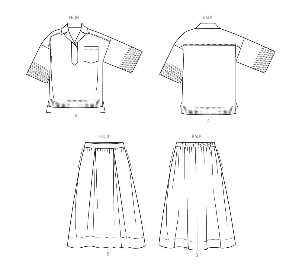 McCall's Sewing Pattern Misses' Top and Skirt 9 McCall's Sewing Pattern Misses' Top and Skirt