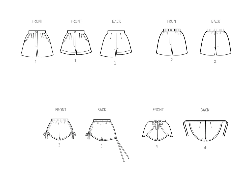 Simplicity Sewing Pattern 1980s Misses' Shorts 7 Simplicity Sewing Pattern 1980s Misses' Shorts