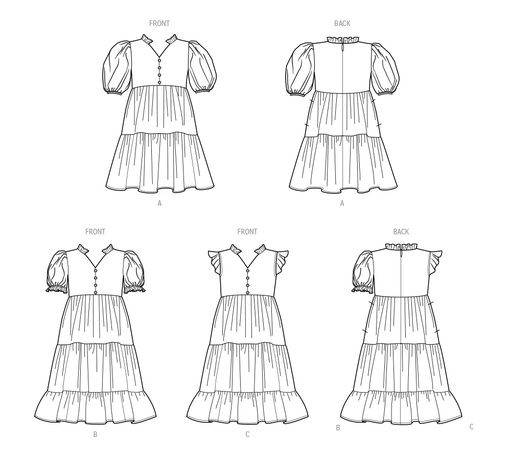 Simplicity Sewing Pattern Children's and Girls' Dress with Sleeve and Length Variations 11 Simplicity Sewing Pattern Children's and Girls' Dress with Sleeve and Length Variations