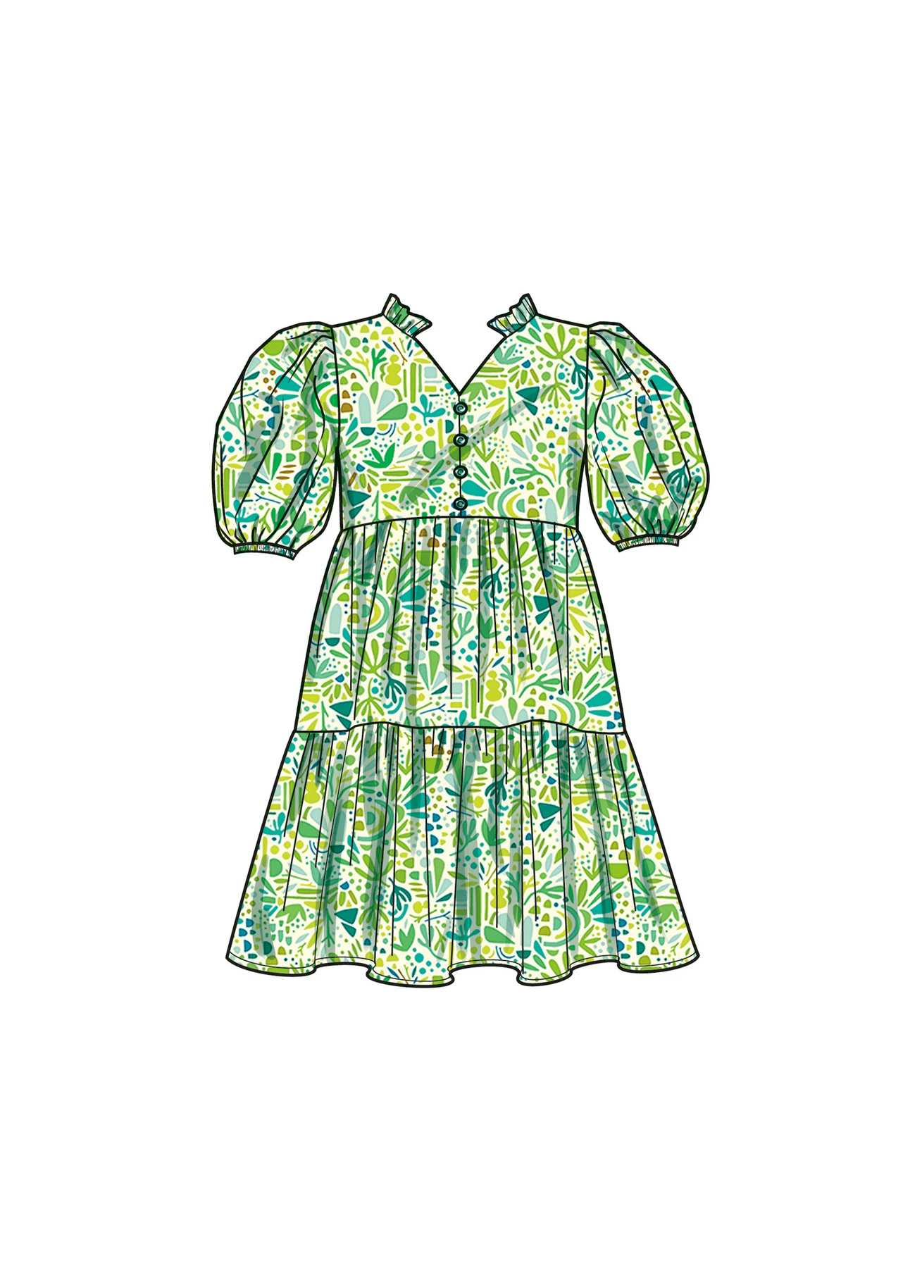 Simplicity Sewing Pattern Children's and Girls' Dress with Sleeve and Length Variations 3 Simplicity Sewing Pattern Children's and Girls' Dress with Sleeve and Length Variations