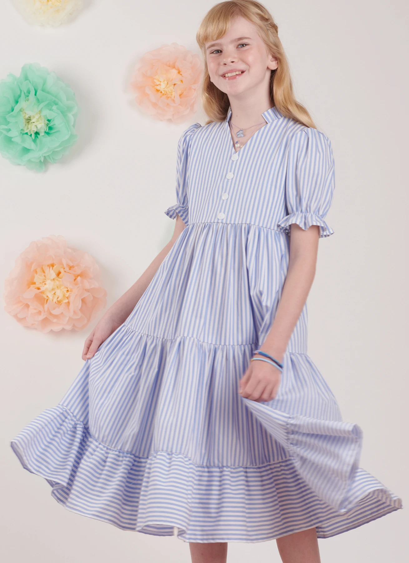 Simplicity Sewing Pattern Children's and Girls' Dress with Sleeve and Length Variations 7 Simplicity Sewing Pattern Children's and Girls' Dress with Sleeve and Length Variations