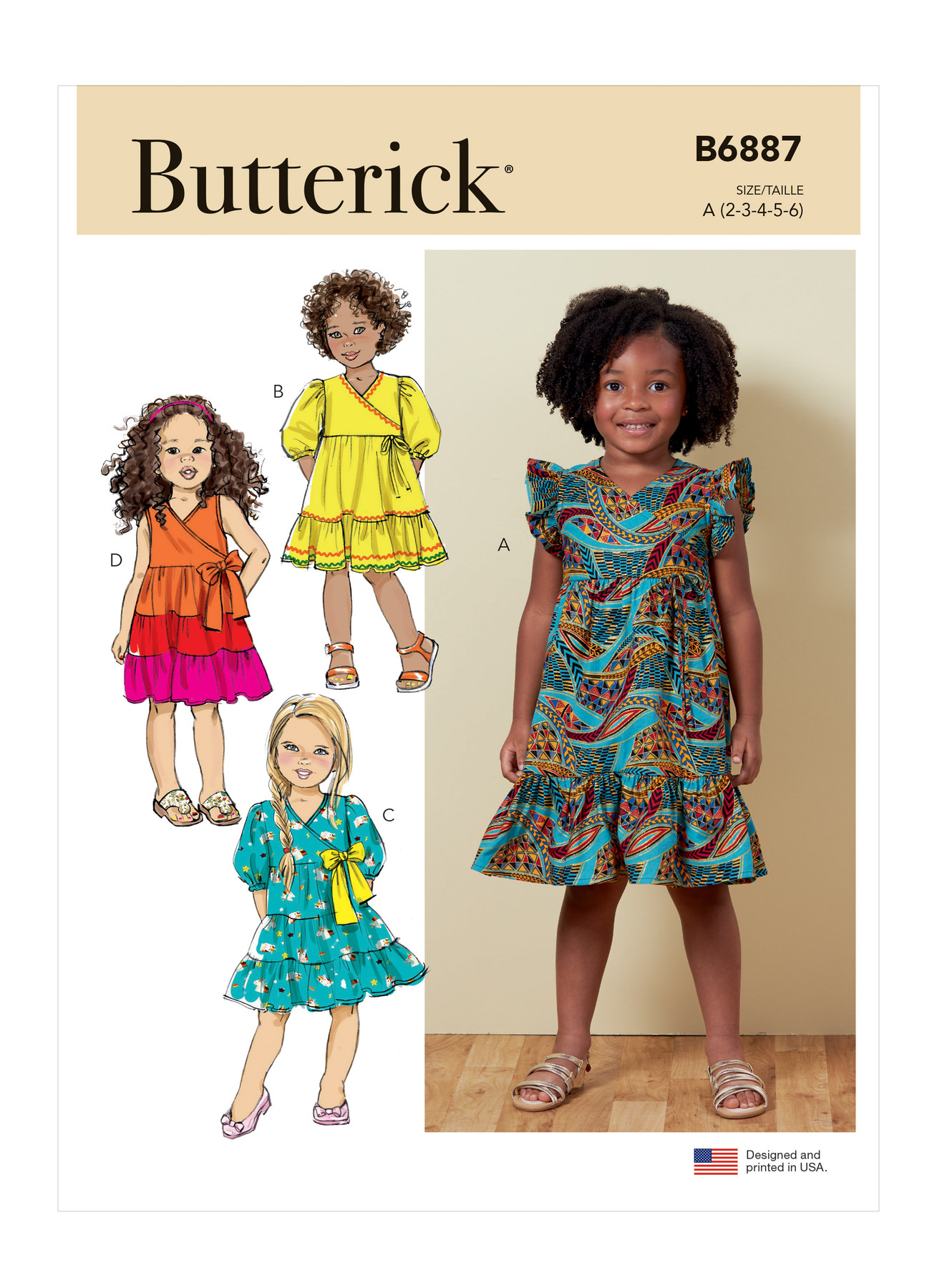 Butterick Sewing Pattern Children's Dress 1 Butterick Sewing Pattern Children's Dress