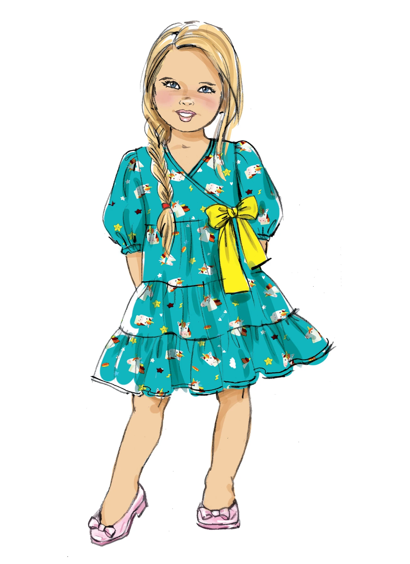 Butterick Sewing Pattern Children's Dress 4 Butterick Sewing Pattern Children's Dress
