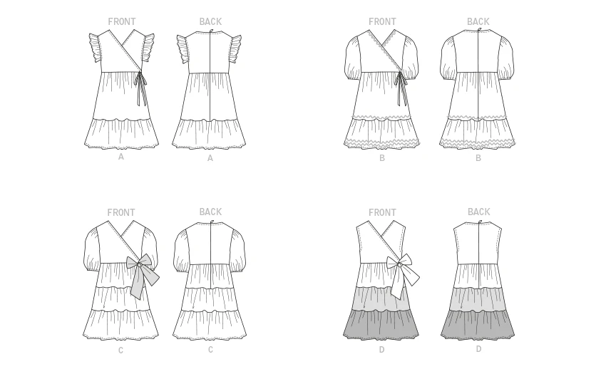 Butterick Sewing Pattern Children's Dress 7 Butterick Sewing Pattern Children's Dress