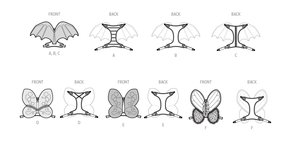 Simplicity Sewing Pattern Dog Harness with Wings by Carla Reiss Design 10 Simplicity Sewing Pattern Dog Harness with Wings by Carla Reiss Design