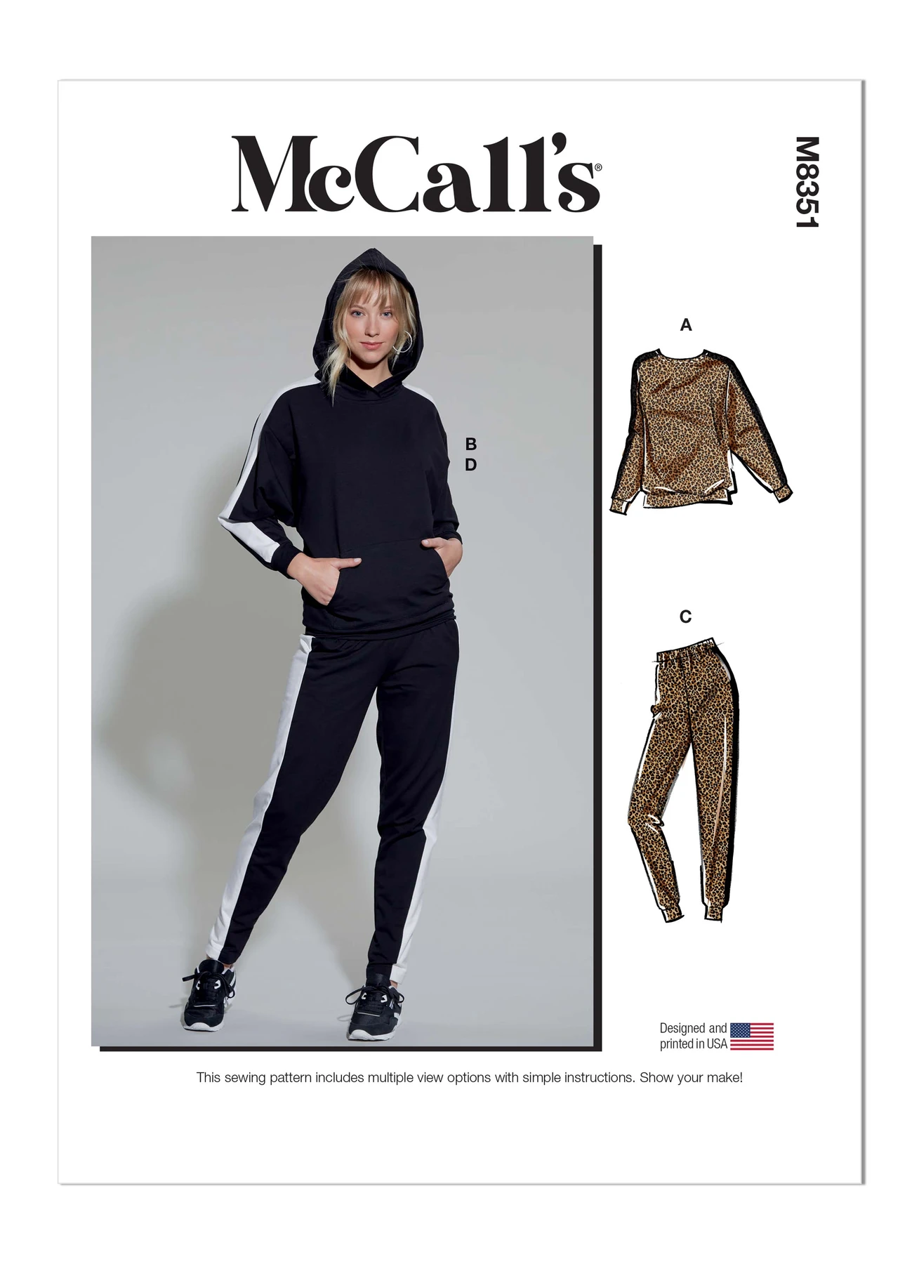 McCall's Sewing Pattern Misses' Lounge Pants, Top and Hoodie 1 McCall's Sewing Pattern Misses' Lounge Pants, Top and Hoodie