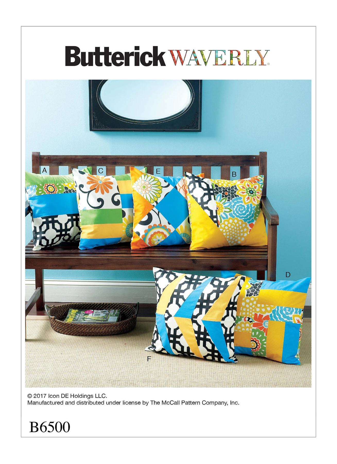 Butterick Sewing Pattern Pillow Covers with Contrast Front Sections (PDF) 1 Butterick Sewing Pattern Pillow Covers with Contrast Front Sections (PDF)