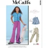 McCall's Sewing Pattern Girls' Shorts and Cargo Pants (PDF)