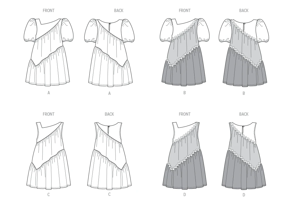 Butterick Sewing Pattern Children's Dresses (PDF) 9 Butterick Sewing Pattern Children's Dresses (PDF)
