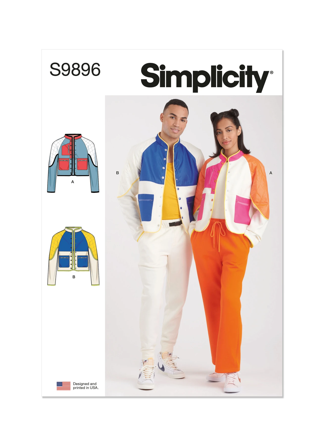 Simplicity Sewing Pattern Unisex Jacket In Two Lengths (PDF) 1 Simplicity Sewing Pattern Unisex Jacket In Two Lengths (PDF)
