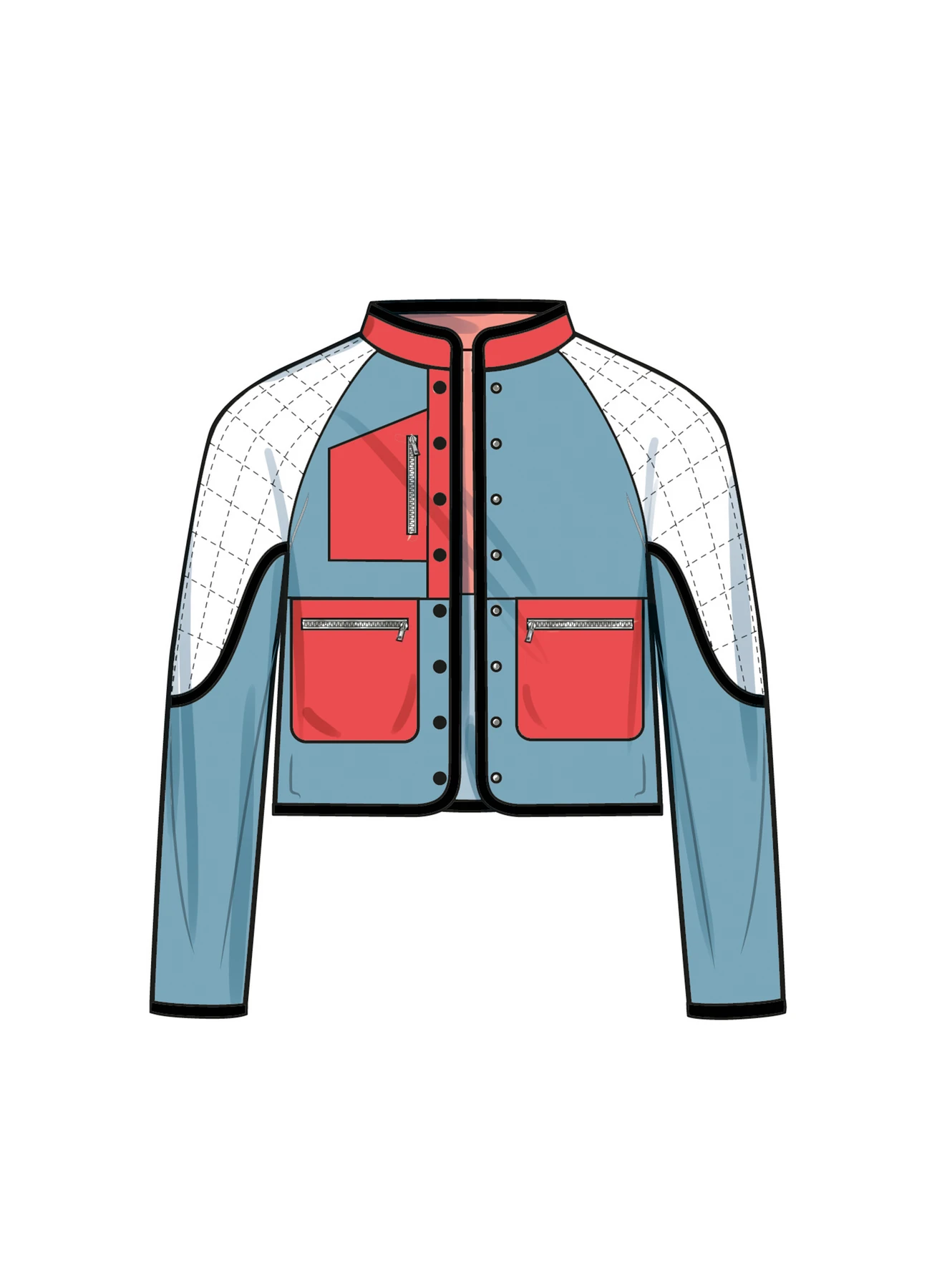 Simplicity Sewing Pattern Unisex Jacket In Two Lengths (PDF) 3 Simplicity Sewing Pattern Unisex Jacket In Two Lengths (PDF)