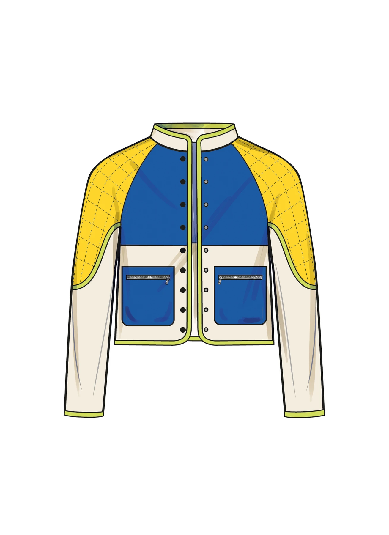 Simplicity Sewing Pattern Unisex Jacket In Two Lengths (PDF) 4 Simplicity Sewing Pattern Unisex Jacket In Two Lengths (PDF)