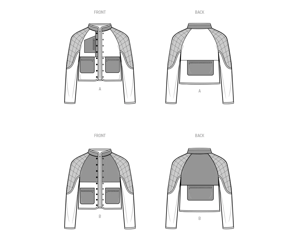 Simplicity Sewing Pattern Unisex Jacket In Two Lengths (PDF) 9 Simplicity Sewing Pattern Unisex Jacket In Two Lengths (PDF)