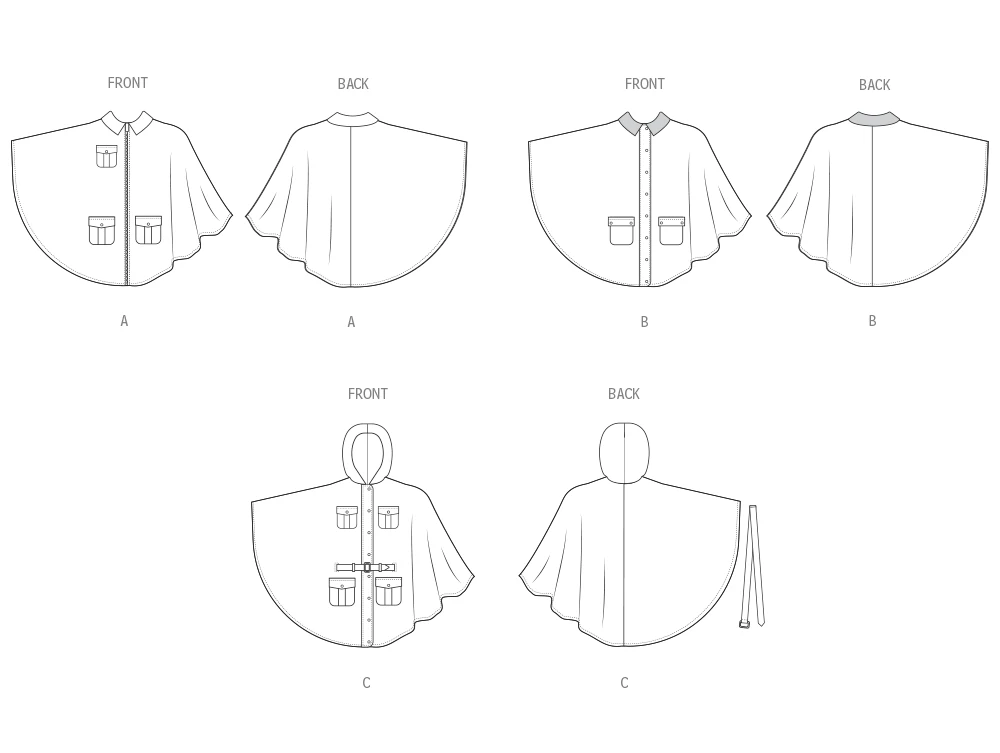 Simplicity Sewing Pattern Misses' Capes (PDF) 8 Simplicity Sewing Pattern Misses' Capes (PDF)