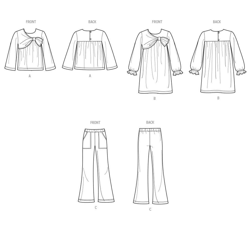 Simplicity Sewing Pattern Girls' Top, Dress and Pants (PDF) 9 Simplicity Sewing Pattern Girls' Top, Dress and Pants (PDF)