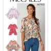 McCall's Sewing Pattern Misses' Tops (PDF)