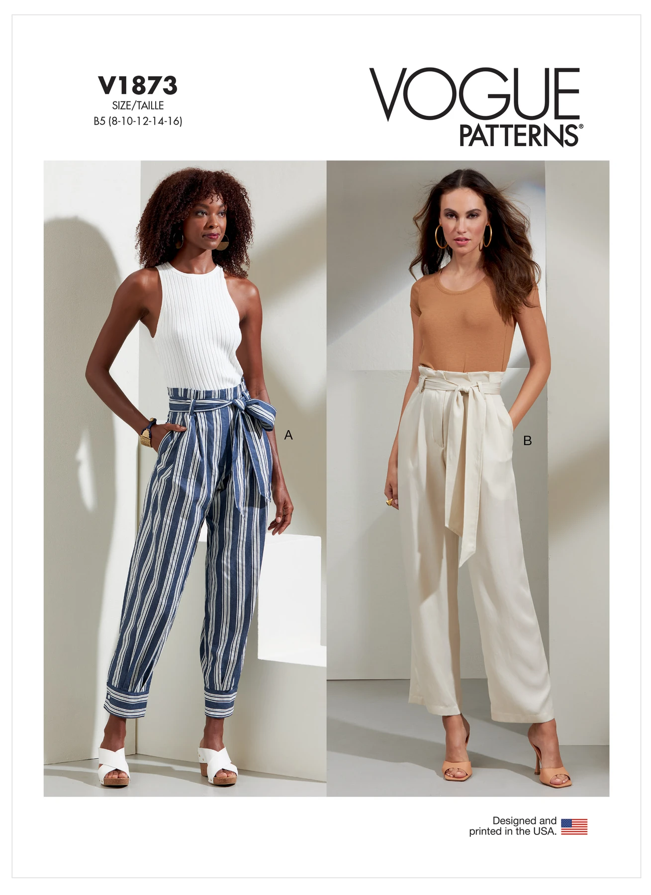 Vogue Patterns Misses' and Misses' Petite Pants and Tie Belt 1 Vogue Patterns Misses' and Misses' Petite Pants and Tie Belt