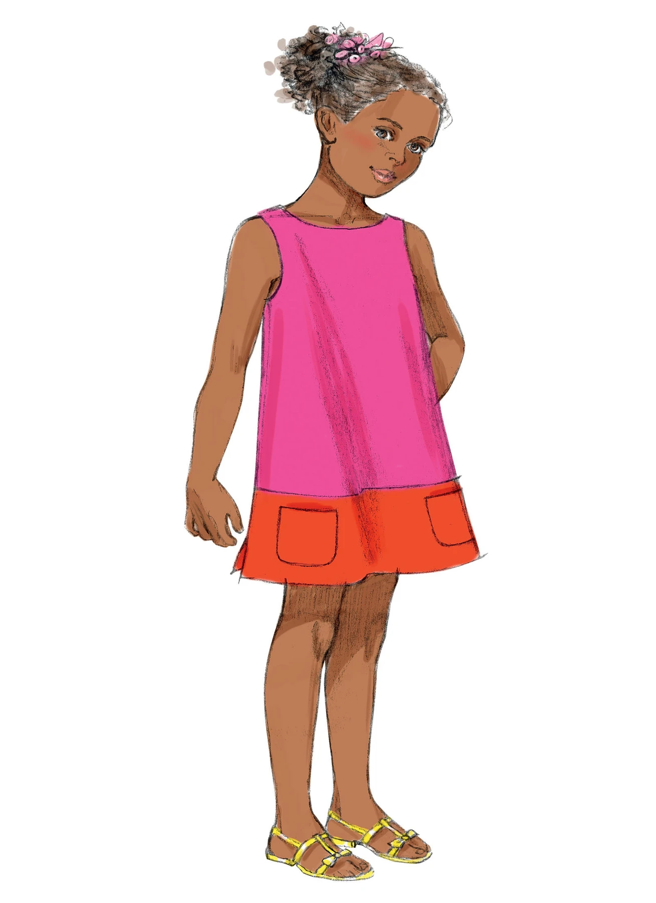 Butterick Sewing Pattern Toddlers'/Children's Tent Dresses 3 Butterick Sewing Pattern Toddlers'/Children's Tent Dresses
