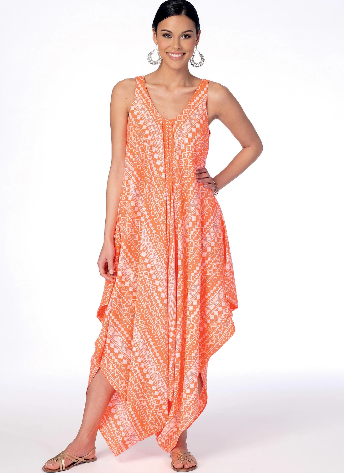 McCall's Sewing Pattern Misses' Handkerchief-Hem, Tent Dresses and Jumpsuit (PDF) 2 McCall's Sewing Pattern Misses' Handkerchief-Hem, Tent Dresses and Jumpsuit (PDF)