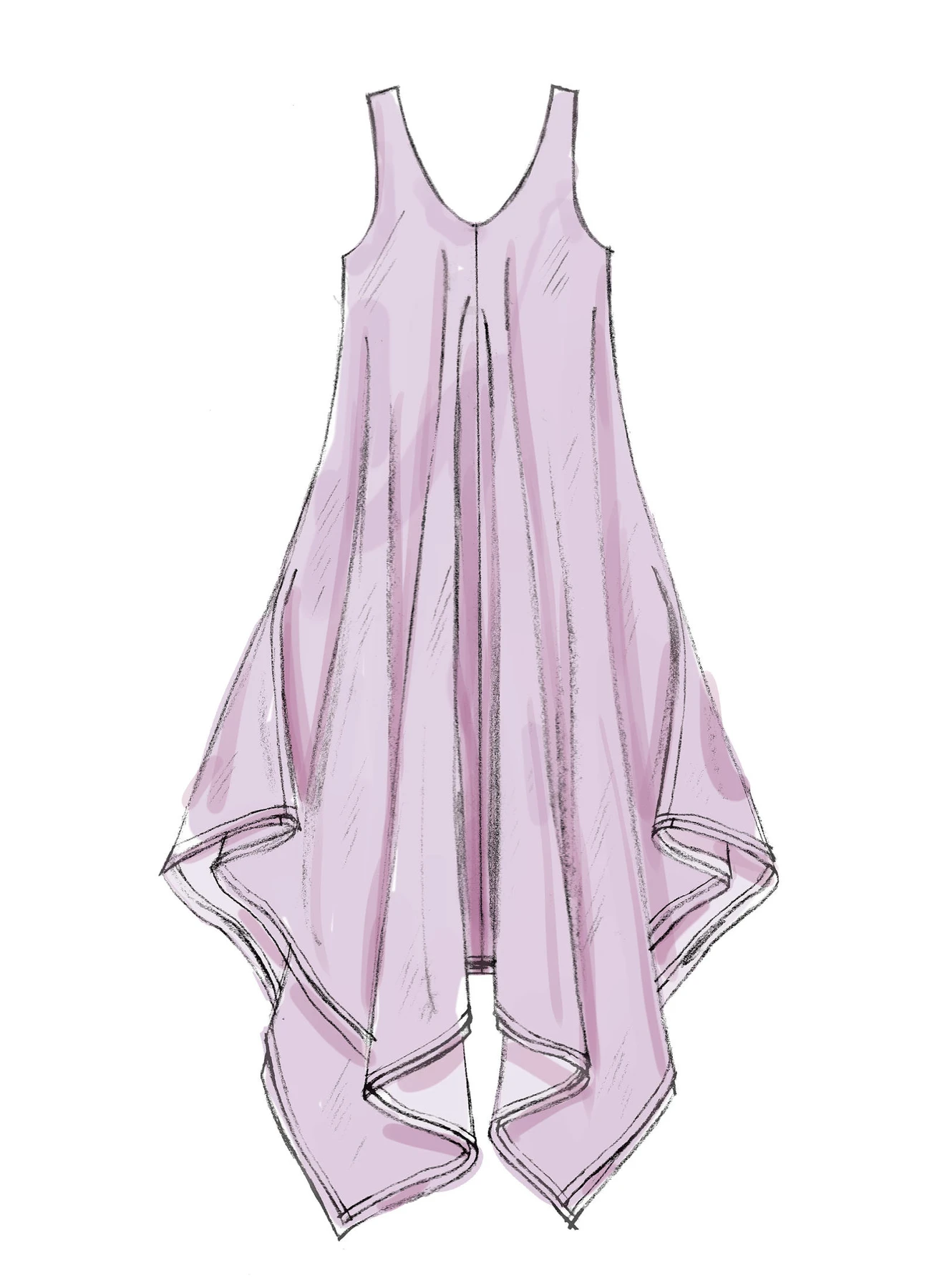 McCall's Sewing Pattern Misses' Handkerchief-Hem, Tent Dresses and Jumpsuit (PDF) 4 McCall's Sewing Pattern Misses' Handkerchief-Hem, Tent Dresses and Jumpsuit (PDF)