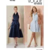 Vogue Patterns Misses' Dress in Two Lengths and Tie Belt 19 Vogue Patterns Misses' Dress in Two Lengths and Tie Belt