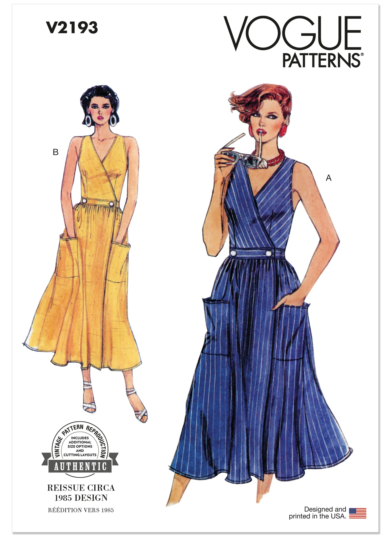 Vogue Patterns 1980s Misses' Vintage Wrap Dress (PDF) 1 Vogue Patterns 1980s Misses' Vintage Wrap Dress (PDF)