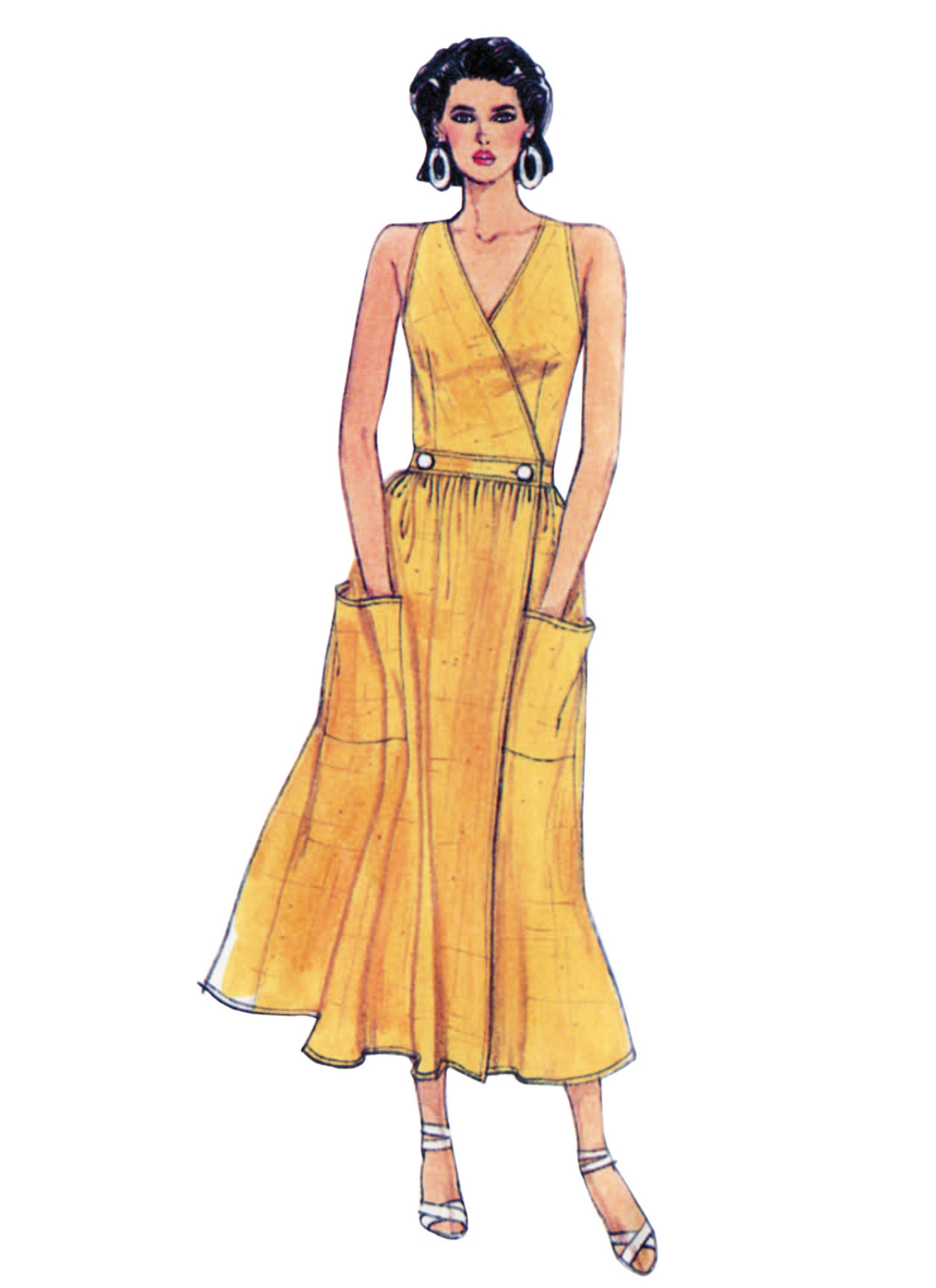 Vogue Patterns 1980s Misses' Vintage Wrap Dress (PDF) 2 Vogue Patterns 1980s Misses' Vintage Wrap Dress (PDF)