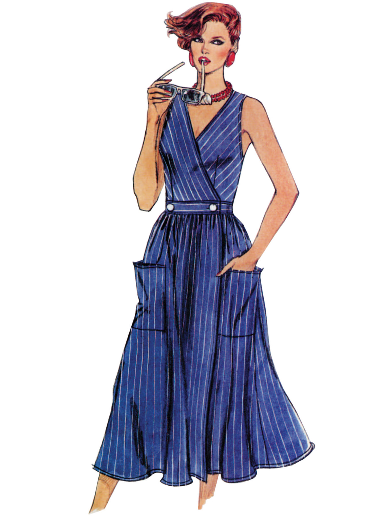 Vogue Patterns 1980s Misses' Vintage Wrap Dress (PDF) 3 Vogue Patterns 1980s Misses' Vintage Wrap Dress (PDF)