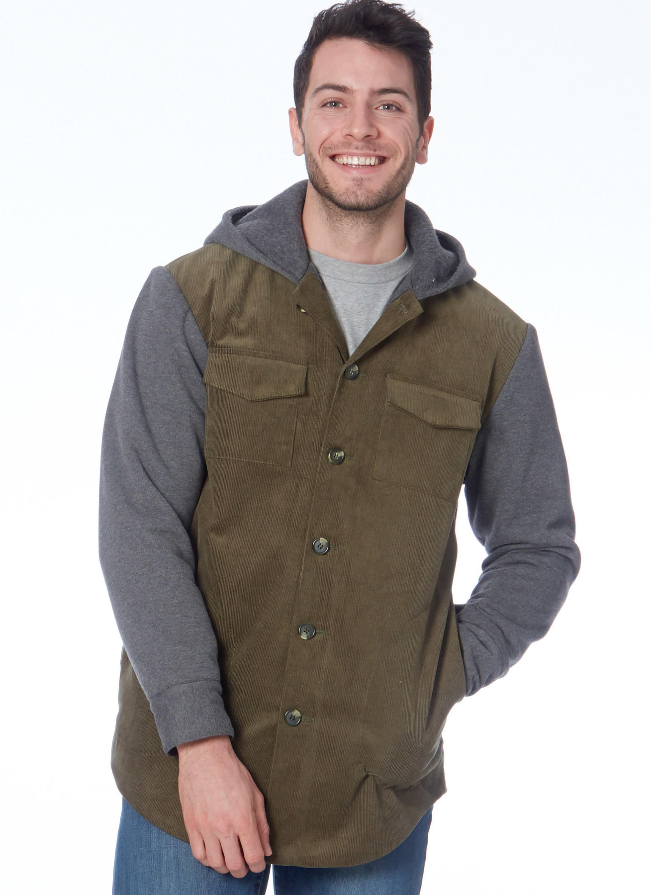 McCall's Sewing Pattern Men's and Boys' Lined Button-Front Jackets with Hood Options (PDF) 4 McCall's Sewing Pattern Men's and Boys' Lined Button-Front Jackets with Hood Options (PDF)