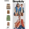 Simplicity Sewing Pattern Children's, Teens' and Adults' Lined Vests for American Sewing Guild 12 Simplicity Sewing Pattern Children's, Teens' and Adults' Lined Vests for American Sewing Guild