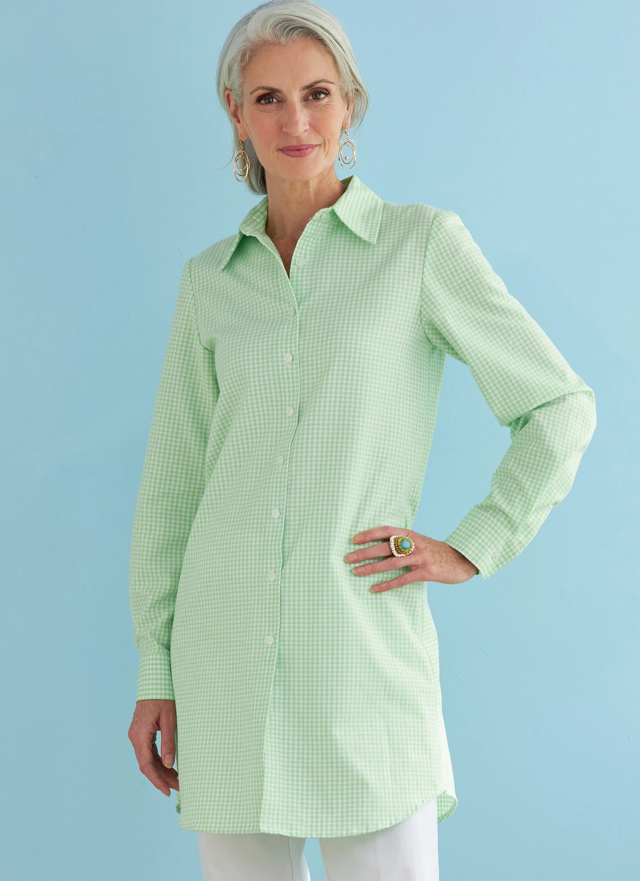 Butterick Sewing Pattern Misses' Button-Down Collared Shirts (PDF) 2 Butterick Sewing Pattern Misses' Button-Down Collared Shirts (PDF)