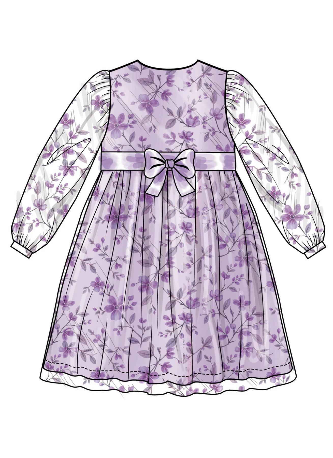 Simplicity Sewing Pattern Girls' Dress with Sleeve Variations 4 Simplicity Sewing Pattern Girls' Dress with Sleeve Variations