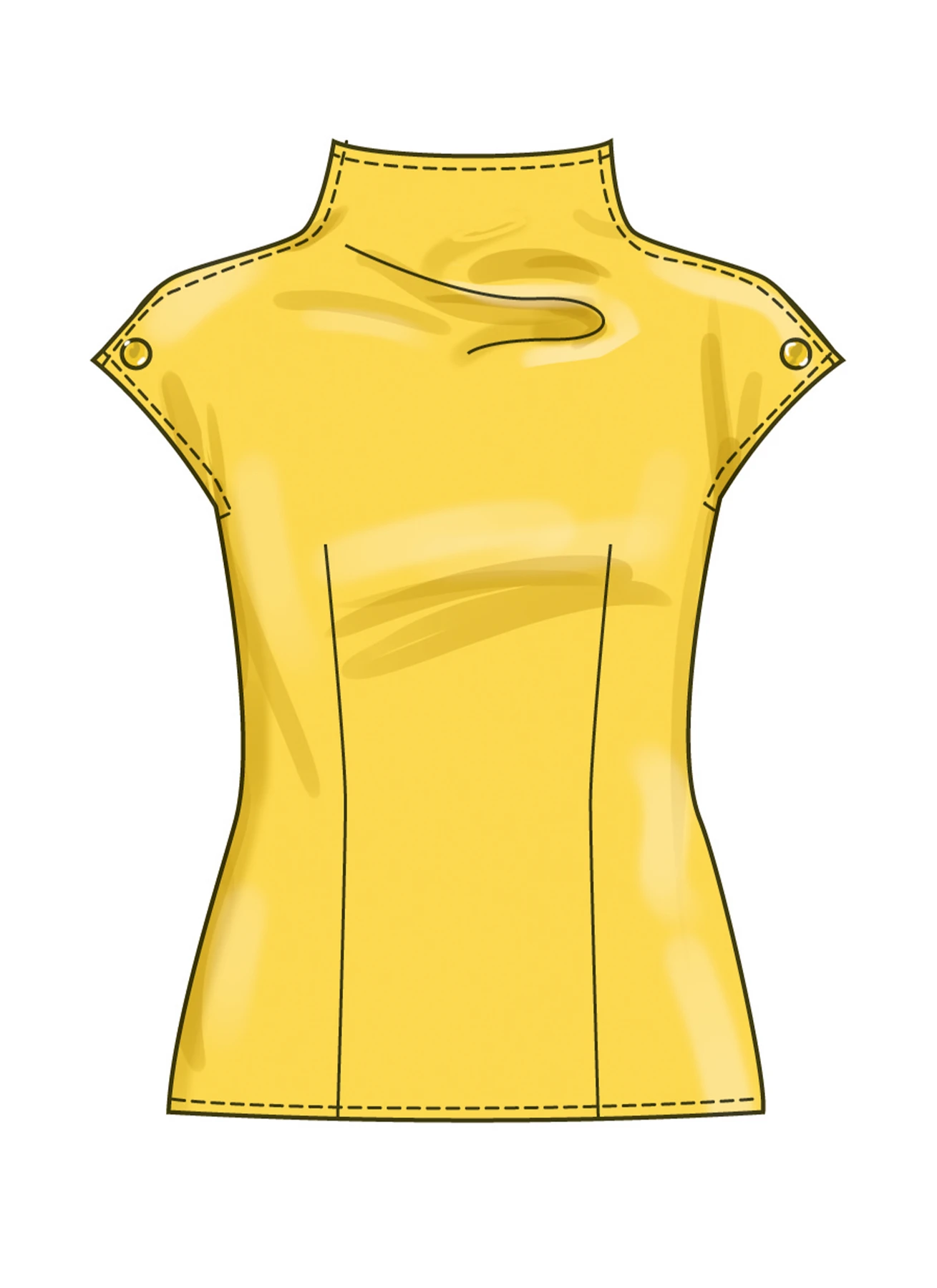 Simplicity Sewing Pattern Misses' Top with Sleeve Variations (PDF) 4 Simplicity Sewing Pattern Misses' Top with Sleeve Variations (PDF)