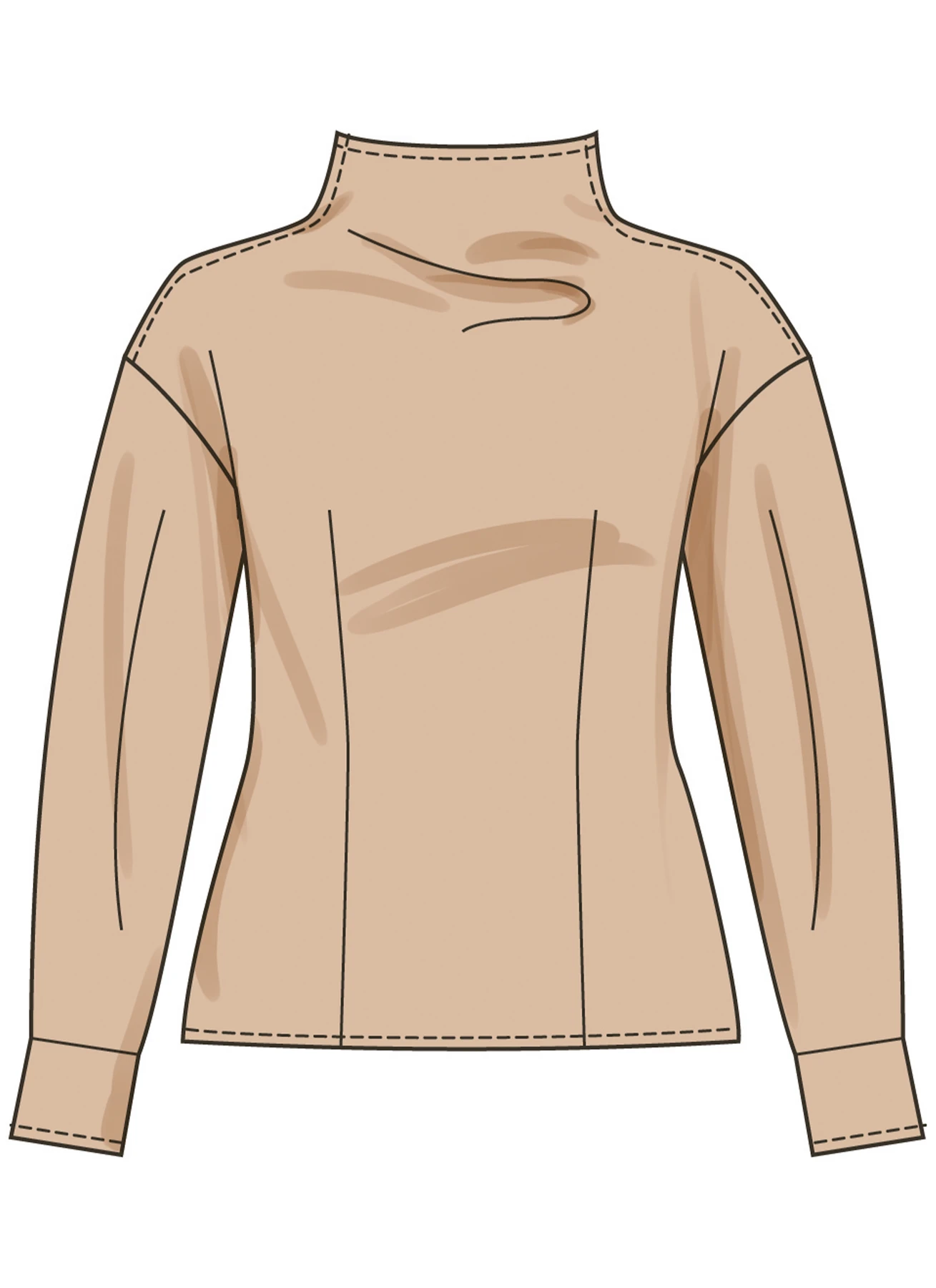 Simplicity Sewing Pattern Misses' Top with Sleeve Variations (PDF) 5 Simplicity Sewing Pattern Misses' Top with Sleeve Variations (PDF)