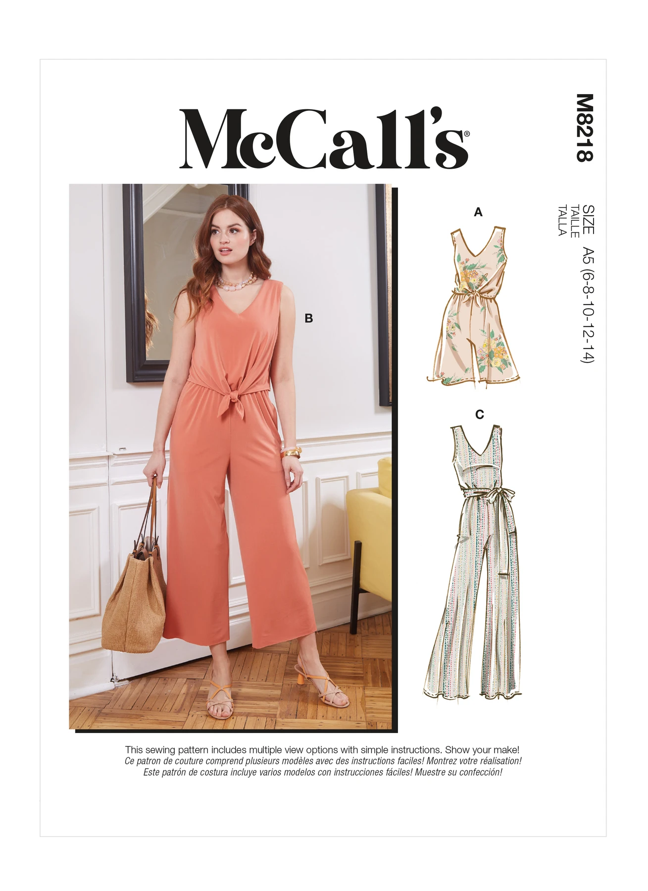McCall's Sewing Pattern Misses' Romper, Jumpsuits & Sash (PDF) 1 McCall's Sewing Pattern Misses' Romper, Jumpsuits & Sash (PDF)