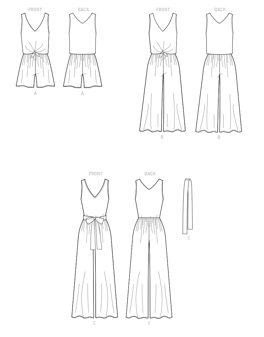 McCall's Sewing Pattern Misses' Romper, Jumpsuits & Sash (PDF) 7 McCall's Sewing Pattern Misses' Romper, Jumpsuits & Sash (PDF)
